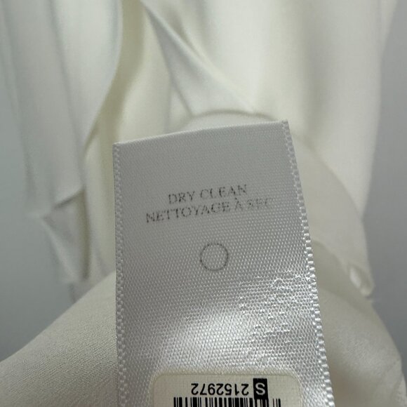 A.L.C. Easton Sleeveless Ruffle Overlay Mini Shift Dress Ivory Size 6 - Picture 9 of 10